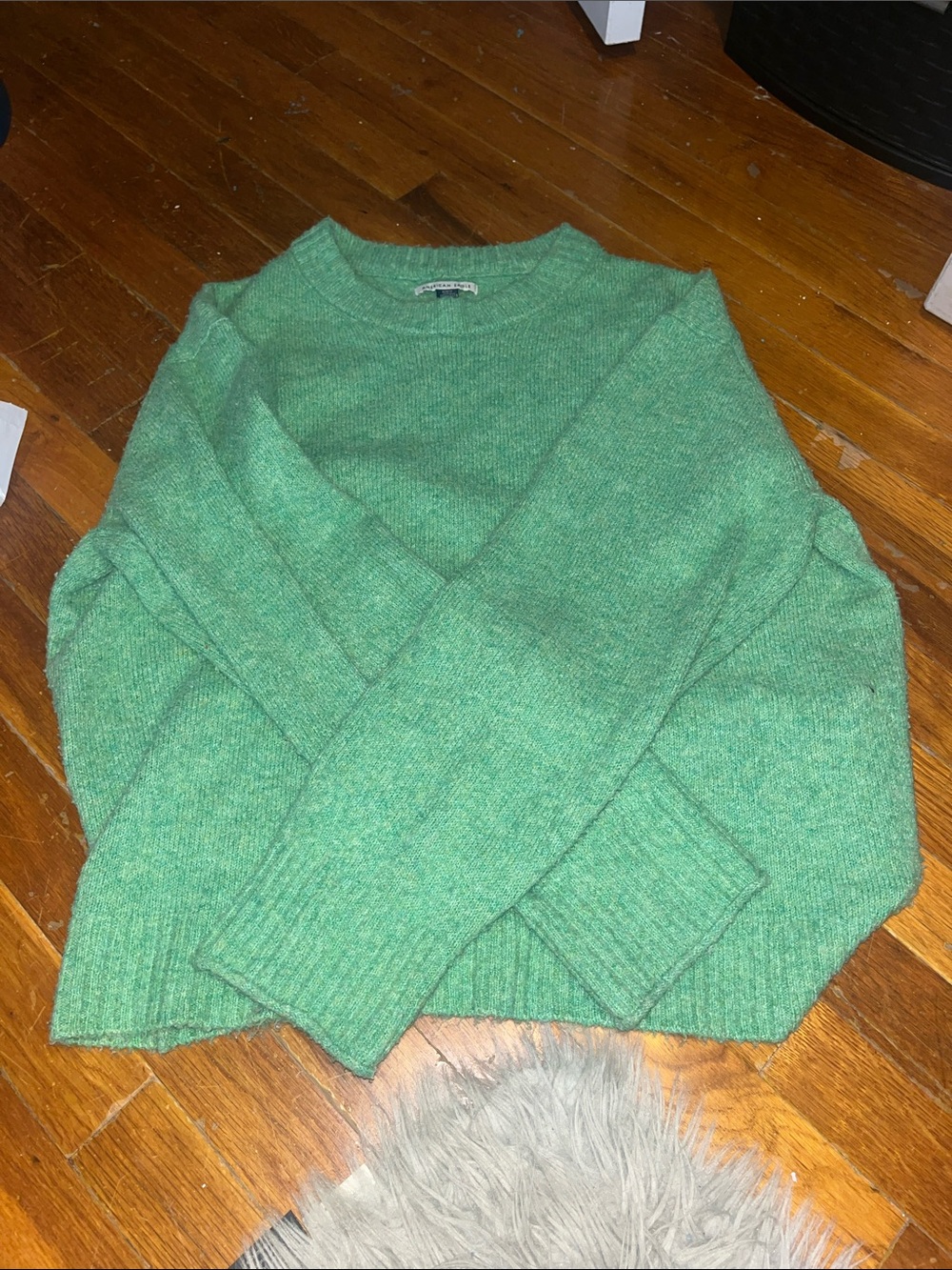 American Eagle Outfitters Green Crewneck Sweater